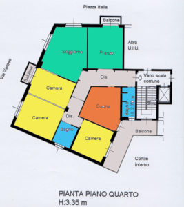 prestigioso appartamento centro lissone planimetria