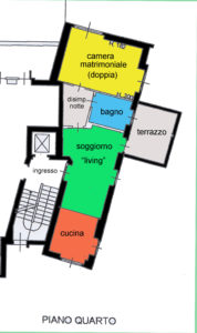 grande bilocale moderno lissone planimetria