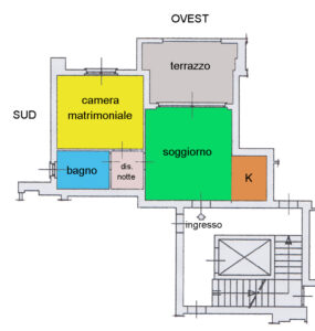 bilocale terrazzo centro lissone planimetria