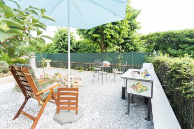 villa bifamiliare giardino calo' foto10
