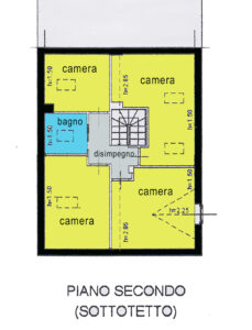 appartamento in villa planimetria mansarda (non abitabile)