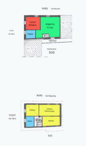 appartamento mansarda centro lissone planimetria