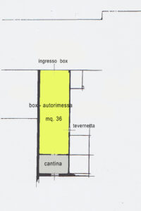 appartamento taverna giardino lissone planimetria box