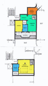 trilocale mansarda terrazzi lissone planimetria
